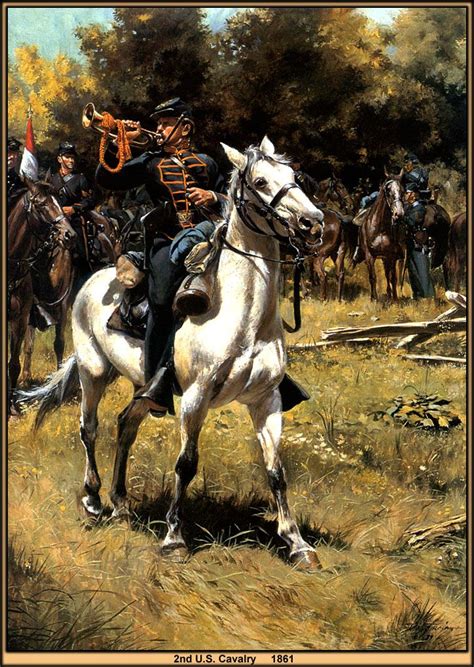 2nd u s cavalry 1861 by artist don troiani civil war art american civil war war
