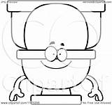 Toilet Outlined Mascot Happy Clipart Royalty Cartoon Surprised Sick Vector Thoman Cory Illustration Clipartof sketch template