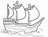 Mayflower sketch template