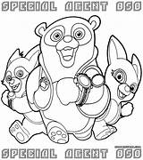 Oso Agent Special Pages Coloring sketch template