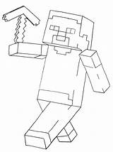 Coloring Printable Minecraft Pages Boys Kids Fun Colouring Color Craft Mine Steve Batman Week Skin sketch template