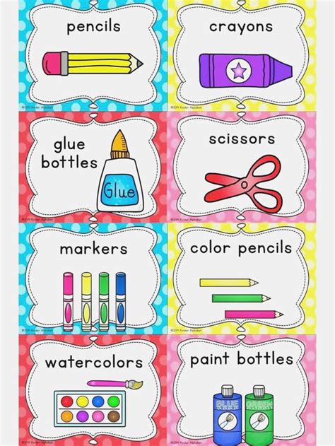 crayon labels template