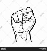 Fist Drawing Clenched Hand Drawn Hulk Bump Getdrawings Rights Freedom Power Symbol sketch template
