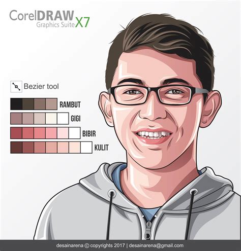 palet warna kulitbibir  rambut  vector  vexel evposibble