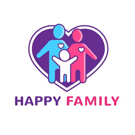 family logo illustration  vector art  vecteezy