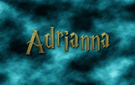 adrianna logo outil de conception de nom gratuit à partir de texte