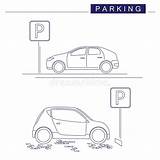 Parking Background Sign Line Cars Preview sketch template