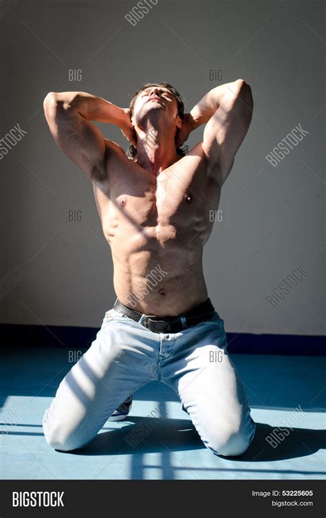 attractive muscleman image photo  trial bigstock