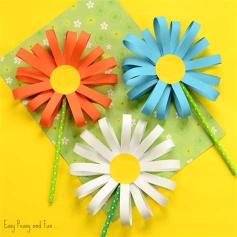 wonderful flower crafts ideas  kids  parents   easy peasy  fun