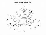 Dots Join Kids Dot Connect Worksheets Printable Activities Drawing Coloring Frog Kindergarten Preschool Printables Pages Numbers Joining Activityshelter Activity Math sketch template