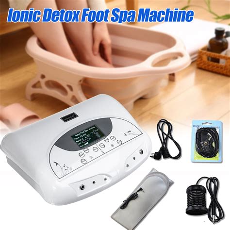 health care foot bath spa massager tool dual system ionic detox machine