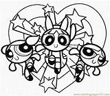 Coloring Powerpuff Pages Girls Cute Coloringpages101 Christmas sketch template