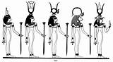 Egyptian Goddesses Isis Egito Desenhos Bordar Neter Medu Mesir Tubuh Simbol Kok Pejuang Kuno Riscos Osiris Crowns Kemetic sketch template