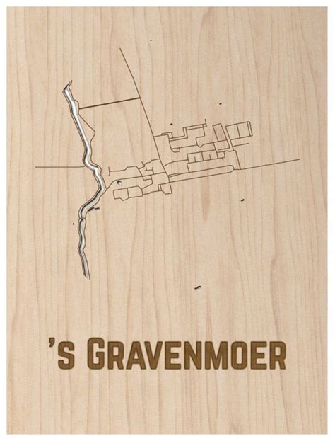houten stadsplattegrond  gravenmoer stadskaart  gravenmoer uit berken hout