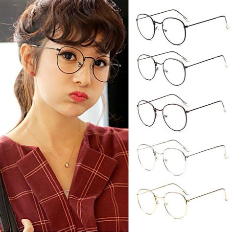 Kawaii Oval Glasses 2019 Gözlük Harajuku Moda Vintage Ve Gözlük