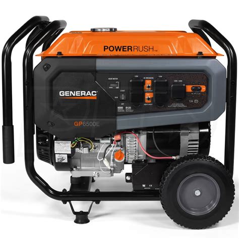 Generac 7682 Sd Gp6500e 6500 Watt Electric Start Portable Generator