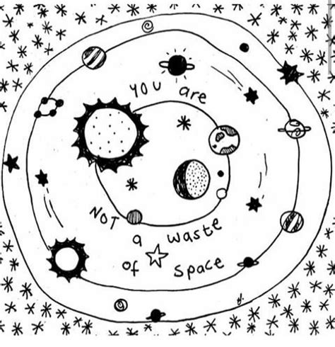 aesthetic coloring pages space planets hand planetstickers planet