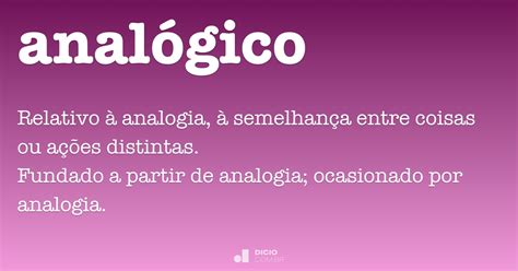 analogico dicio dicionario  de portugues