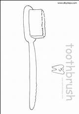 Template Toothbrush Coloring Big Templates sketch template