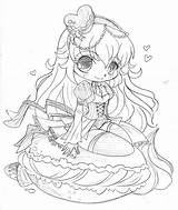Chibi Sketch Yampuff Kleurplaat Deviantart Yam Puff Macaroon Commission Coloring Pages sketch template