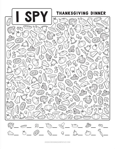ispy printable pages
