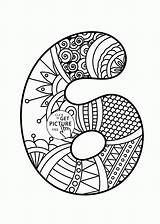 Coloring Pages Mandala Number Numbers Colouring Kids Printables Printable Visit Alphabet Animals sketch template