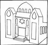 Synagogue Coloring Pages Clipart Drawing Temple Colorier Library Jesus Cliparts Pre Luke Tableau Choisir Un sketch template