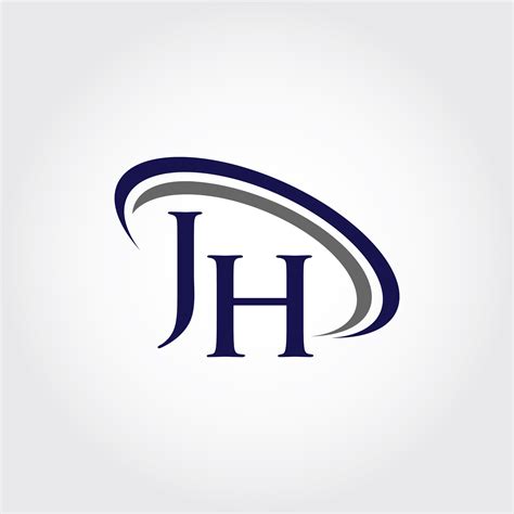 monogram jh logo design  vectorseller thehungryjpeg