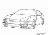 Nissan S14 Silvia Drawings Artpal sketch template