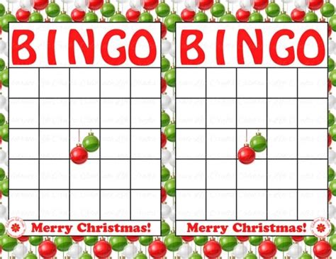 items similar  blank merry christmas holiday bingo cards diy