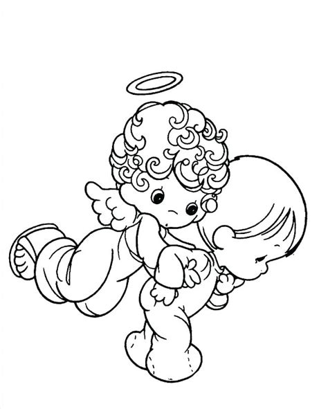 baby angel coloring pages  getcoloringscom  printable