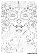 Coloriage Dessin Adulti Juline Imprimer Mandalas Colorier Antistress Mandala Adults Justcolor Skull Imprimir sketch template