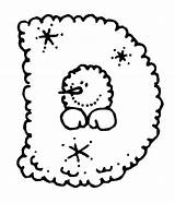 Neige Alfabeto Natalizio Snowman Coloriages Lettres Chiffres Stampa sketch template
