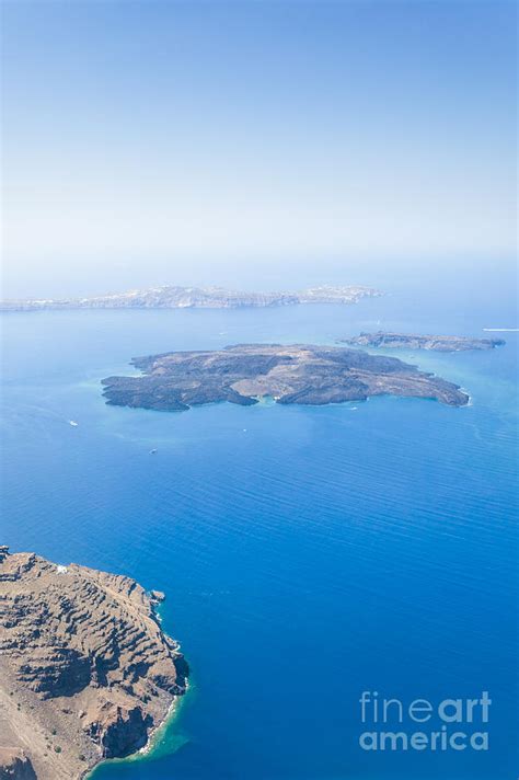 aerial view  greek island  santorini photograph  matteo colombo fine art america