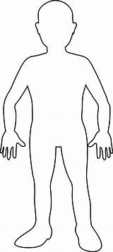 Clipart Outline Person Coloring Body Library Printable sketch template