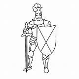 Medieval Coloring Knight Pages Ridders Shield Color Armor Books Kids Shining Kid Print Drawings Choose Board sketch template