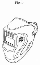 Welding Helmet Drawing Welder Mask Google Vector Sketch Tattoo Template Search Patents Skull Coloring Designs Pages Helmets Templates Tig Pasta sketch template