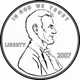 Clipart Coins Clip Penny Cliparts Library sketch template