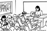 Ecole Eleves Rentree Gratuit Mui Serio Profesores Simpatico sketch template