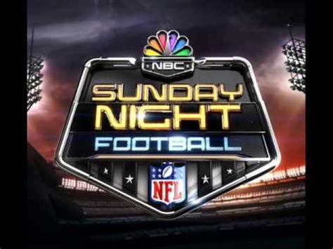 nbc sunday night football theme youtube