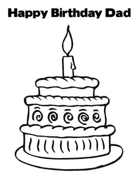 happy birthday dad  coloring page images   finder