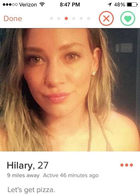 hilary duff quits tinder after a series of humiliating rejections