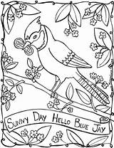 Coloring Sunny Pages Jay Blue Animal Color Print Goose Mother Coloringbay Birds Bird Getcolorings Getdrawings sketch template