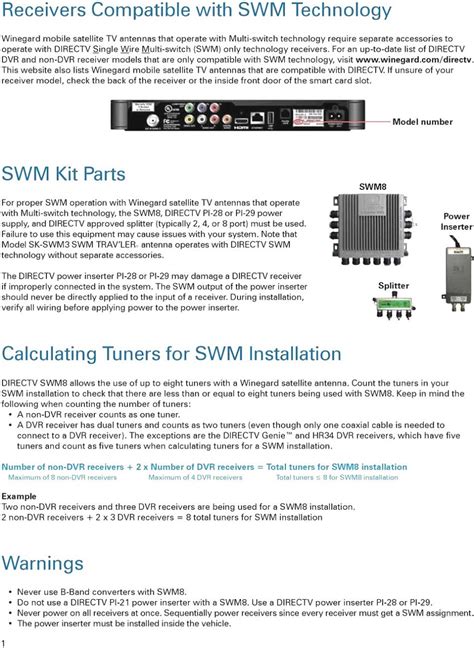 directv swm splitter wiring diagram transborder media