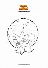 Pokemon Eldegoss Sirfetch Calyrex Dibujo Obstagoon Supercolored sketch template