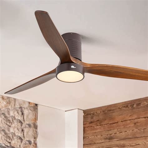 buy sofucor  profile ceiling fan  lights remote control flush ceiling fan dimmable led