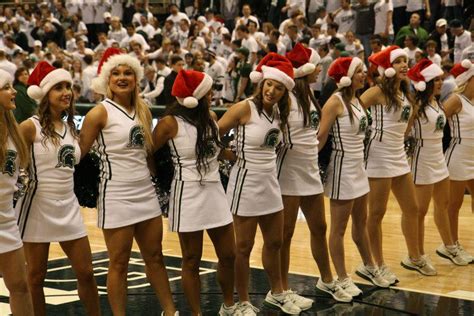 Michigan State Cheerleaders Bring Us Christmas In July Stories Wall