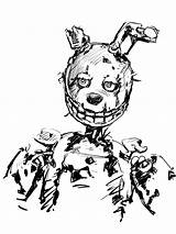 Trap Fnaf Springtrap Coloriage sketch template