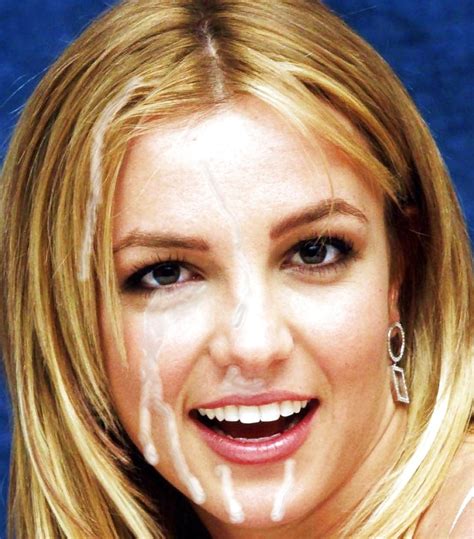 Britney Jizz Shotguns Fake Facial Cumshot But Pretty