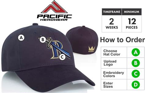 buy 401f cotton hat universal fit with 3d custom embroidery by pacific headwear free shipping